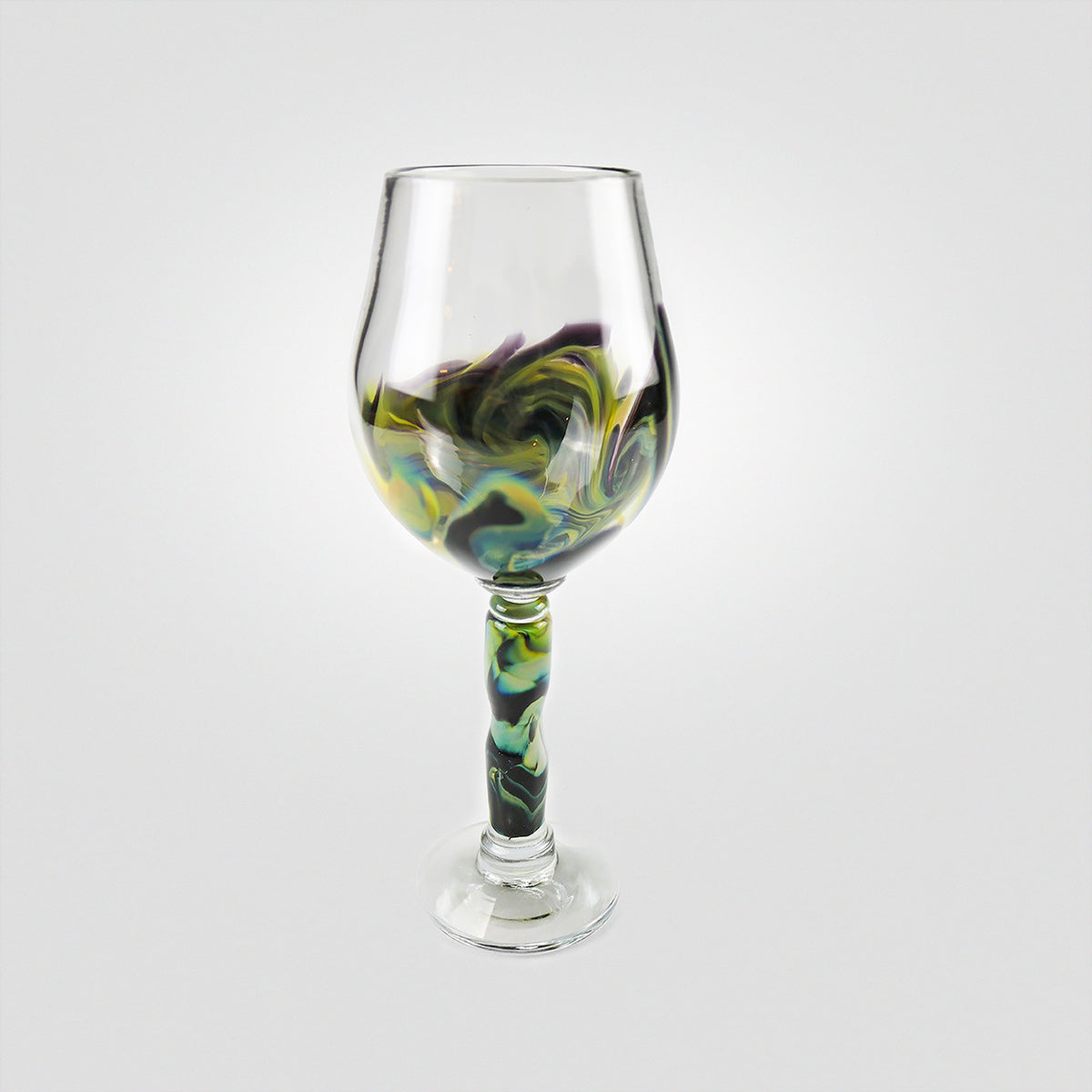 Stemmed Christmas Lights Wine Glasses Set of 2 - Hand Painted Wine Gla –  Poe and Company Limited